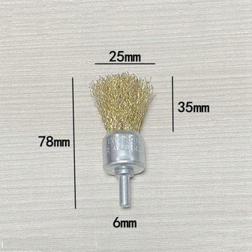 ZESTAW SZCZOTEK SZCZOTKI DRUCIANE do RDZY WIERTARKI NA WIERTARKĘ WKRĘTARKĘ