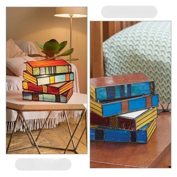 НАСТОЛЬНАЯ ЛАМПА С КНИГАМИ НОЧНАЯ ЛАМПА ДЕКОРАТИВНАЯ НАСТОЛЬНАЯ ЛАМПА