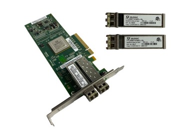 Qlogic QLE8142 QLE8142-IBMX FE0210402-13 42C1802 2X QLOGIC 10GB SFP+ SR FC