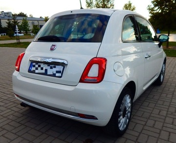 Fiat 500 II Seria 4 1.2 69KM 2017 Fiat 500 1.2 Lounge szklany dach jasny środek ładny zadbany bezwypadkowy, zdjęcie 9