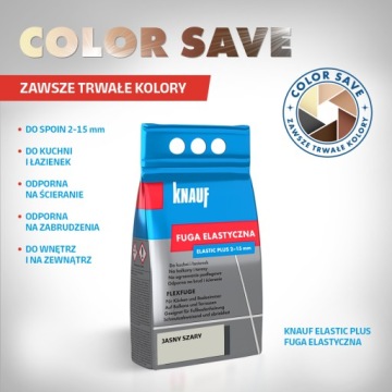 Затирка эластичная КНАУФ, черная, 1,5 кг, балкон, терраса, пол с подогревом. черный