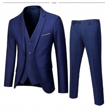 MĘSKI GARNITUR ELEGANCKI slim fit Komplet S-6XL