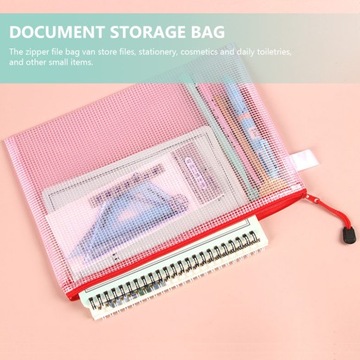 Сетчатая сумка для хранения на молнии для студентов