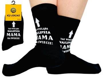 SKARPETY na DZIEŃ MATKI OJCA prezent dla mamy URODZINY taty 35-38 MAMIE