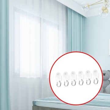 50 шт., роликовый крючок для штор, роликовый карниз для штор