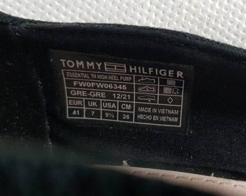 Damskie buty Tommy Hilfiger FW0FW06345 czarne szpilki śliczne oryginalne 41