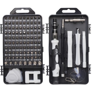 ZESTAW 115 NARZĘDZI SERWISOWYCH OTWIERAKI WKRĘTAKI