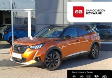 Peugeot 2008 II SUV 1.2 PureTech 155KM 2022 Peugeot 2008 1.2 PB 155KM EAT8 GT Pack FVMARZA Salon PL Serwis ASO Gwaranc