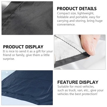 Снежный покров автомобиля Лобовое стекло Зима