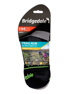 Носки BRIDGEDALE Ultralight T2 Merino Sport 3/4 черные 40-43