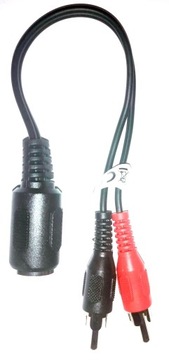 ADAPTER GNIAZDO DIN 5PIN -2XWTYK RCA CHINCH