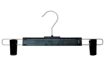 WIESZAKI KLAMROWE ŻABKI NA SPODNIE SPÓDNICE Solidny Czarny Klamerki 34 cm