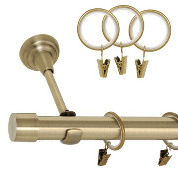 KARNISZ DO DOMU WNĘTRZA ZŁOTY - 25 mm / 180 cm