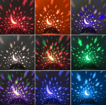 ЗВЕЗДНЫЙ СВЕТОДИОДНЫЙ ПРОЕКТОР ВРАЩАЮЩИХСЯ ЗВЕЗД + НОЧНАЯ ЛАМПА