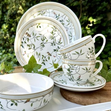 Filiżanka ze spodkiem 240 ml NORIKO WHITE VILLA ITALIA