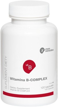 WITAMINA B-COMPLEX 120 kapsułek wegańskich Suplement diety INVEX Remedies