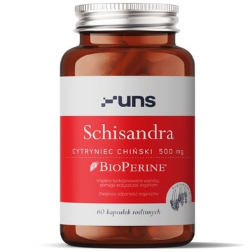 UNS SCHISANDRA CYTRYNIEC 500MG 60KAPS OSŁABIENIE