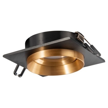 ВСТРАИВАЕМЫЙ ГАЛОГЕННЫЙ СВЕТ ПОДВИЖНЫЙ КВАДРАТНЫЙ ТОЧЕЧНЫЙ СВЕТОДИОД ЧЕРНЫЙ/ЗОЛОТОЙ