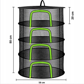 Подвесная складная сетчатая сушилка для сушки трав