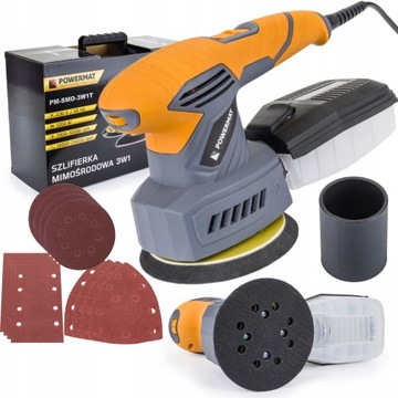 SZLIFIERKA OSCYLACYJNA MIMOŚRODOWA 125mm MULTISZLIFIERKA 3W1 1200W SMO-3W1T