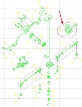 QUAD Triton Baja Reactor 450cc RIGHT ROTARY FRONT BEAR