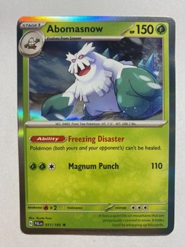 Paldea Evolved Holo 011/193 Abomasnow