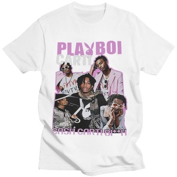 Y2K Hip-hopowy Playboi Carti T Shirt mężczyźni k