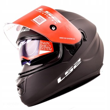 LS2 Kask Motocyklowy FF320 STREAM Black Matt XL