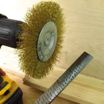 НАБОР ПРОВОЛОЧНЫХ ЩЕТКОВ ДЛЯ ДРЕЛЬ, POTT, ПЛОСКАЯ ЩЕТКА, 3 шт.