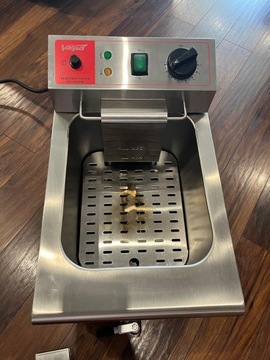 Большая фритюрница из нержавеющей стали 3000 Вт 10 л + БЕСПЛАТНО