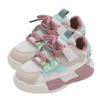 Kids Sports Shoes Lightweight Breathable Hook Loop Fasteners Casual Shoes f