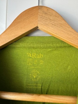 RAB STANCE SKETCH TEE KOSZULKA ZIELONA BIG LOGO XL