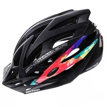 Kask rowerowy z daszkiem lekki regulowany na rower Meteor Shimmer S 52-56cm