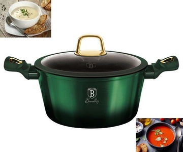 GARNEK TYTANOWY z pokrywką 24CM 4,1L indukcja gaz