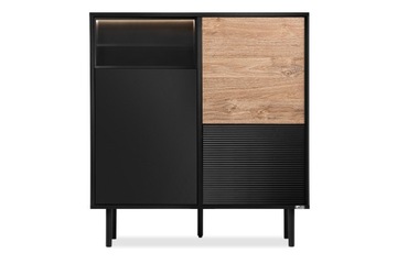 ЧЕРНЫЙ КОМОД LOFT 150 ДУБ LOFT LOFTS KONSIMO