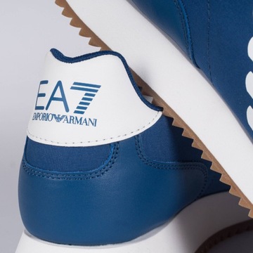 Buty sneakersy męskie Emporio Armani EA7 wygodne skórzane na lato stylowe