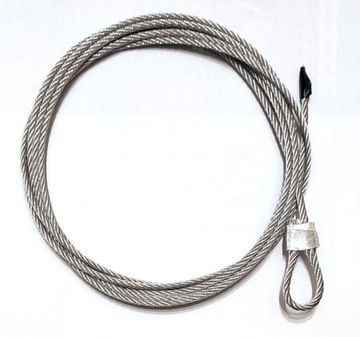 LINKA STALOWA GALWANIZOWANA 3mm 3,0m Z OCZKIEM DO BRAM SEGMENTOWYCH