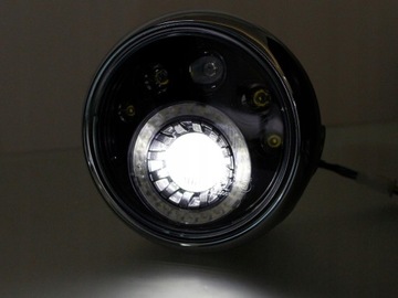 REFLEKTOR MOTOCYKLOWY LED UNIWERSALNY HOMOLOGACJA