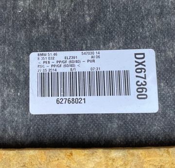 POLIČKA ZADNÍ KUFRU BMW F06 F13