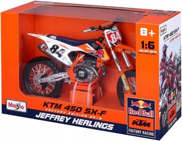 Модель KTM 450 SX-F Red Bull МАСШТАБ 1:6 XXL