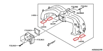 TĚSNĚNÍ KOLEKTORU SACÍHO NASÁVÁCÍHO SUBARU BRZ 20C, 20D