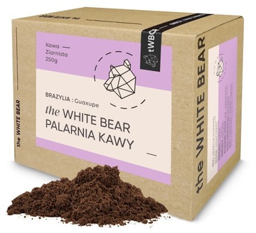 MIELONA BRAZYLIJSKA KAWA Z PALARNI WHITE BEAR 250g