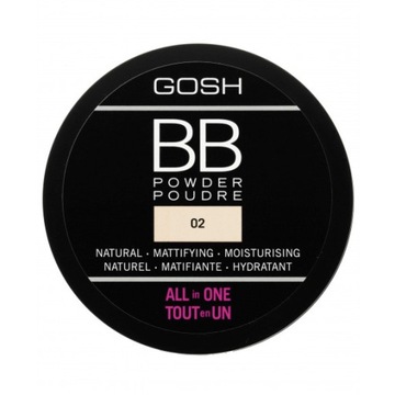 GOSH BB POWDER Прессованная пудра 02 НАТУРАЛЬНАЯ 6,5г