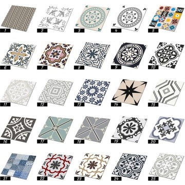 Самоклеящаяся виниловая плитка Восьмиконечная звезда