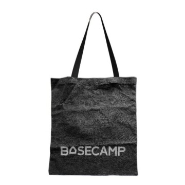 ЧЕРНАЯ ЭКОЛОГИЧНАЯ сумка-шоппер из ХЛОПКА