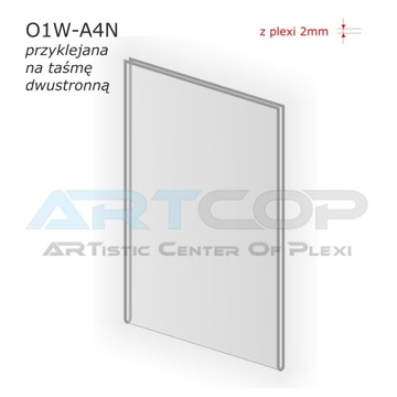 Футболка А4 PRIVATE, Плакетка, Рамка из PLEXI Держатель для плаката из PLEXI