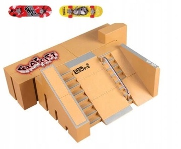 ZESTAW FINGERBOARD RAMPA SKATEPARK 2 DESKOROLKI