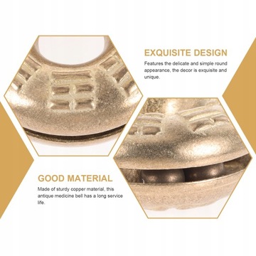 Metalowy dzwonek wykończony miedzią