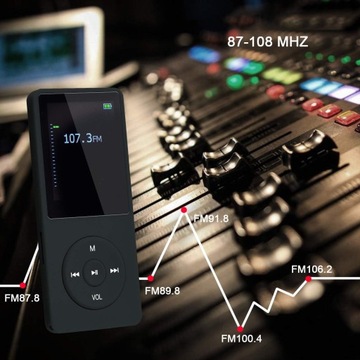 Hi-Fi MP3-ПЛЕЕР ДИКТОФОН РАДИО BLUETOOTH 5.0 16 ГБ + НАУШНИКИ ЧЕРНЫЕ