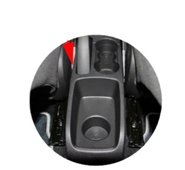 Подлокотник посвященный FORD FIESTA MK7 2008, черная экокожа